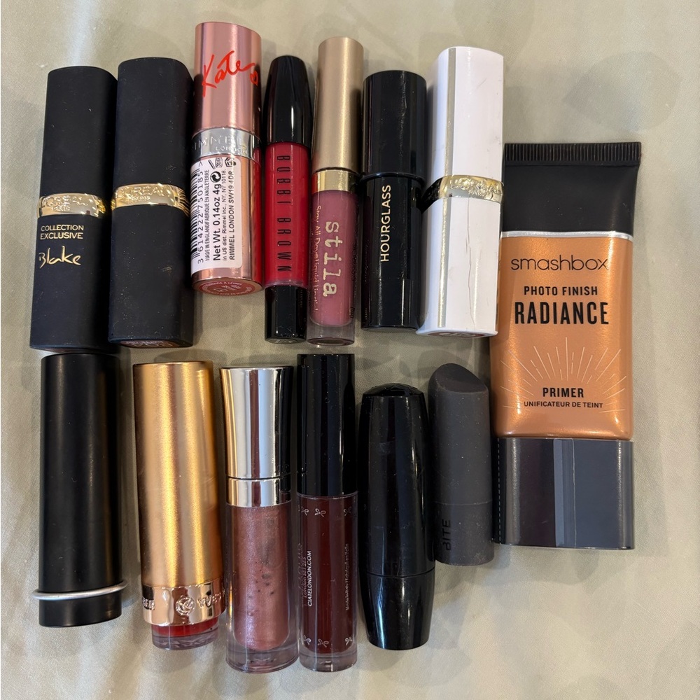 lipsticks and primer collection